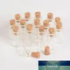 Whole- Whole 1 ml Mini flacons de bouteilles en verre avec bouchon en liège vide minuscules bocaux en verre transparent 13 24 6 mm 100pcs / lot Shi3087