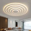 Chandeliers Nordic Corrugated Bedroom Modern Atmosphere Flush Mount Ceiling Light Designer Funiture Living Room Terrace Lamp