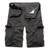 Men's Shorts Army Green Cargo Shorts Men Casual Military Fashion Cotton Multi Pocket Shorts Homme Loose Tactical Short Pants No Belt 29-40 230720
