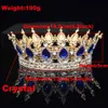 Koningin Koning Tiara's en Kronen Bridal Vrouwen Rose Goud Kleur Crystal Hoofddeksel Diadeem Bruid Bruiloft Haar Sieraden Accessoires H0827328m