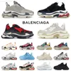 Paris Triple S Hommes Femmes Marque De Luxe Designer Chaussures Surdimensionné Mode Blanc Noir Gris Rose Rouge Bas Casual Sport Baskets Baskets En Plein Air Jogging Marche