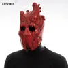 Party Masks Horror anime Dorohedoro Heart Mask Cosplay Japońska przerażająca Krwawy lateks Halloween Dress Up Costume Props 230721