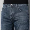 Jeans Masculino Calças Masculinas Business Fashion Lisas Regular Azul Stretch Clássico Tamanho Grande