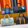 Kissentasche, Herrentasche, Herren-Einkaufstasche, Designer-Mini-Seesäcke, luxuriöse Canvas-Leder-Utdoor-Reisetasche, Damen-Umhängetasche, Wassertropfen-Tintenstrahldruck, gewebte breite Träger