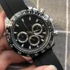 Ze względu na obserwowanie kwarcowego mechanicznego stali nierdzewnej gumowe pasek szafirowy wodoodporny 41 mm Montre de lukse na rękę