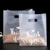 Dank u Plastic Gift Bags Plastic boodschappentassen Retail Bags Party Favor Bag 50st veel 211026296Q