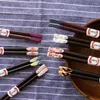 Chopsticks Creative Nail Japanese-style Wooden Couple Chinese Kitchen Accessories Reusable Dinning Home Tableware