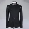 Vestes pour hommes rétro hommes gothiques Blazers Jacket Coats Medieval Steampunk Blazer Victorian Tuxedo Coat Cosplay Costume Overcoat Outwear