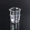 1 Lotlaboratorium 25 ml till 2000 ml låg form Bägare kemi laboratorie Glas transparent bägerkolv förtjockad med spout12729