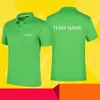 Polos pour hommes Personnalisation haut de gamme POLO T-shirt à séchage rapide pour hommes Polo de sport personnalisé 1 PCS Couple Shirt Diy Your Name Camisas 230720