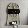 Capuche Tactique Deux Lentilles Coupe-Vent Bonnets En Plein Air Coton Tricoté Hommes Masque Casual Mâle Skl Caps Chapeaux Noir Gris Drop Delivery Gear Equi Dhhks