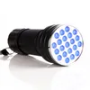 El feneri Torçlar Mini 21 LED Siyah Işık Gizli İşaretçi El Feneri UV Traviolet Meşalesi Damla Teslimat Sporları Dışarıda Cam Yürüyüş ve DHVSV