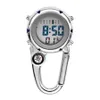 Digital Carabiner Clock Watches Sport Hook Hospital Gift Electronic Luminous Multi-Function FOB Nurse Clock Outdoor Fashion239L