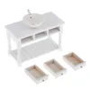 Tools Workshop Miniature White Porcelain Dolls Furniture for 1/12 Dollhouse Accessories Decoration 230720