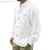 Mäns casual skjortor Autumn Fashion Cotton Linen Shirt Men's Casual Turn-Down Collar Clothing Button Solid Spring Beach Long Sleeve Top Blus Man L230721