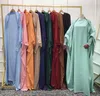 Abbigliamento etnico Donne musulmane Abito da preghiera Jilbab Abaya con cappuccio Manica smock Abbigliamento islamico Dubai Abito nero saudita Modestia turca 230720