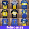 Fãs Tops Tees 97 98 Boca Juniors Retro MARADONA CANIGGIA Camisas de futebol 2001 ROMAN GIMENEZ RIQUELME PALERMO TEVEZ Home Away Camisa de futebol T230720