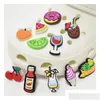 靴部品のアクセサリー1000STYLES INSTOCK CARTOON CLOG CHARMS PVC HOLE GARDEN FLOWER FASHION SHOSE DIY D DH32O