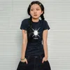 Koszulka damska Karrram Japońska grunge T-shirty Y2K HARAJUKU Krótkie koszulę Koreańską modę Vintage Dark Aesthetics Tops E-Girl 230720