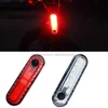 Cykeltillbehör cykel säkerhetslarm varningslampa röd cykling bakljus USB Återupptagbar LED -cyklar bakljus Vattentät bakre cykel Motorcykelskoterbelysningar