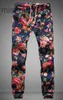 Men's Pants Wholesale-new summer style men pants special offer harem pants floral print cotton linen strip elastic waist mens joggers sweatpants Z230721