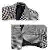 Men's Suits Blazers Spring Korean Version of The Network Red Small Short Thousand Bird Lattice Suit Jacket Man 230720