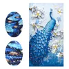 Broderie en diamant de forme spéciale animal paon complet en plein air 5d diy peinture de diamant croix diamant mosaïque décor2691