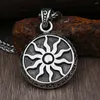 Pendant Necklaces Vintage Greek Mythology Sun God Apollo Necklace Men Punk Fashion Amulet Stainless Steel Chain Jewelry Gift