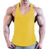 Erkek Tank Tops Singlets Spor Spor Spor 2023 Üst Giyim Vücut İnşa Yelek Yaz Gömlek Kas Katı Fitness Sleeless Erkek Atletik M-2XL