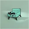 Szpilki broszki leniwe czarna sofa kota emalia kreskówka śliczne zabawne piny zwierzęce wściekniki do dżinsowych ubrań torba kawaii biżuteria