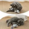 Bluetooth App Remote Control Pet Cat Toy Mouse Feather Interactive Wireless Electric Catch Moving Mouse Toy per Cat Usb Charging L231G