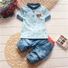 Clothing Sets Summer Toddler Boy Kids Children Clothing Set Baby Clothes Tshirt+Pants Suit Tracksuits For Boys 1 2 3 4 Years Z230725