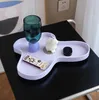 Plates Unique Shaped Acrylic Table Organization Decoative Plate Or Tray