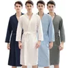 Hoge kwaliteit katoenen pyjama dames heren badkamer douche flanellen badjas Factory Direct s293L