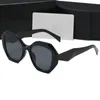 Oregelbundna polygonala solglasögon Retro Square Eyewear Man Woman varumärke Sun Glasses Vintage Eyewear UV400