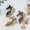 Sandalen Aphixta Wedge Peep Toe Gesp Schoenen Vrouw Platform Mode 10 cm Koele Zomer Super Hoge Hak Vrouwelijke 230720