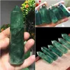 100% Natural Fluorite Quartz Crystal Green Striped Fluorite Point Healing Hexagonal Wand Treatment Stone Home Decoration C19021601239n