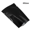 100pcs Lot Multi Sizes Black Open Top Aluminum Foil Food Grade Packing Pack Bag for Coffee Tea Vacuum Heat Sealing Dry Food Pack P310M