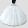 Duże szerokie 6 obręczy 2 warstwy Tiul Long Wedding Woman Petticoats na sukienkę Quinceanera Elastyczna talia Crinoline na ślubną suknię Ball266p