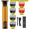 Hair Trimmer sale USB Electric Hair Clipper Trimmer All In One Gold Light Head Rechargeable Hair Clipper Oil Head Hair Carving Mark Razor 230720