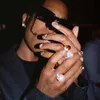 ASAP rocky natuurlijke parel ring voor mannen en vrouwen hip hop ring end ring mode accessoires Pearl Rings2756