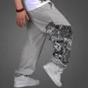 new mens clothing thickness hiphop loose movement sweat pants leisure trousers rhino who pants size m3xl318p