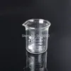 1 Lotlaboratorium 25 ml till 2000 ml låg form Bägare kemi laboratorie Glas transparent bägerkolv förtjockad med spout12729