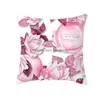 Funda de almohada por botella Impreso 45X45Cm Flores Botellas Sofá de piel de melocotón suave Día de San Valentín Funda de almohada Entrega directa Hogar Jardín Texti Dhwor