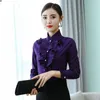 Women's Blouses Elegant Korean Fashion White Chiffon Women Shirts Office Lady Button Up Shirt Long Sleeve Blouse Tops Camisas Mujer Ladies