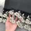 基本的なカジュアルドレスレトロ刺繍の花マーメイドドレス