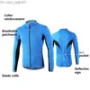 Chandails pour hommes Arsuxeo Vélo Jersey Printemps Été Moto Cross-country Vélo À Manches Longues Vtt Vêtements Chemise Sportswear En Plein Air Vélo Jersey Z230721