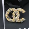 20 Style Designer Brosch Brand C-Letter Pins Brosches Women Elegant Wedding Party JewerLry Accessories Gifts