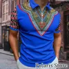 Męskie polo Osaka Polo Shirt African Clothing Style etniczny Tradycyjny zamek błyskawiczny 230720