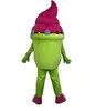 Halloween Green Ice Cream Mascot Costume Top quality Cartoon Plush Anime theme character Christmas Carnival Adults Birthday Party